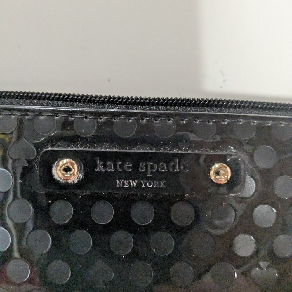 Kate Spade Black Patent Leather Wristlet